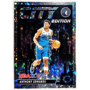 2023-24 NBA Hoops Premium Stock City Edition ANTHONY EDWARDS #4 Disco Prizm